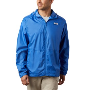 Columbia PFG Three Streams Windbreaker, Chamarras Azules Para Hombre | 710428-WLH